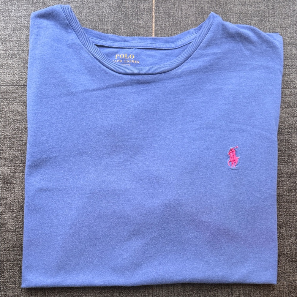 Polo by Ralph Lauren Men's Classic Blue Tee
